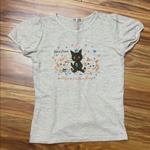 Kids shirt with kitty design